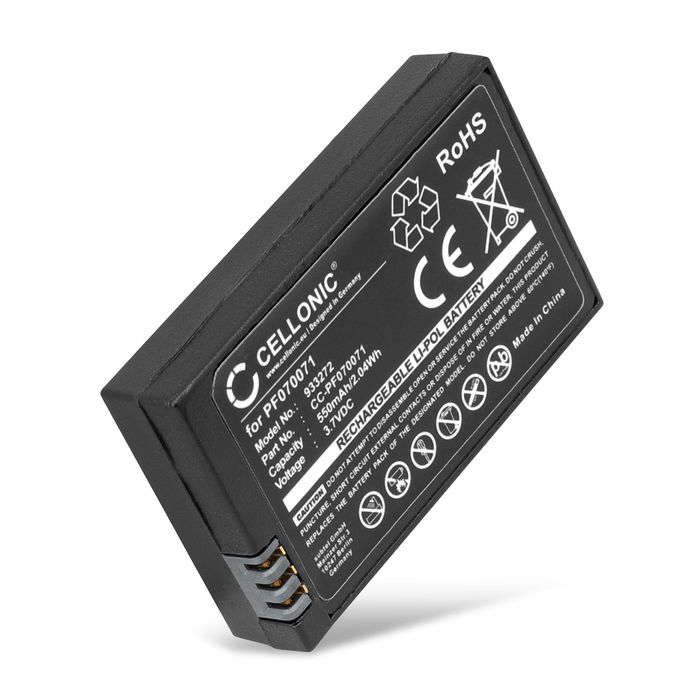 Battery for Parrot Race, Night, Hydrofoil, Mini Drone PF070071 MCSAS00319 MCSAS00314 (550mAh, 3.7V) by CELLONIC