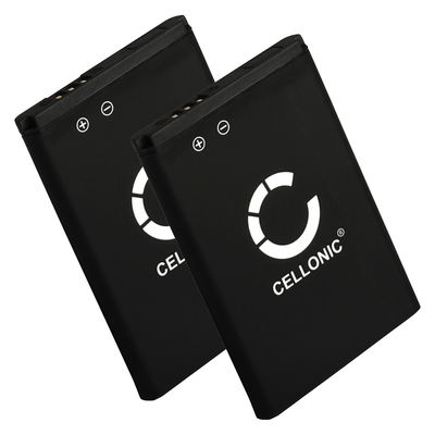 2x Batteria CELLONIC per telefono Samsung SGH-E250, SGH-C260, SGH-E900, GT-E1050, GT-E1150, GT-E1190, GT-C3520 Ricambio affidabile da 850mAh per il tuo cellulare smartphone