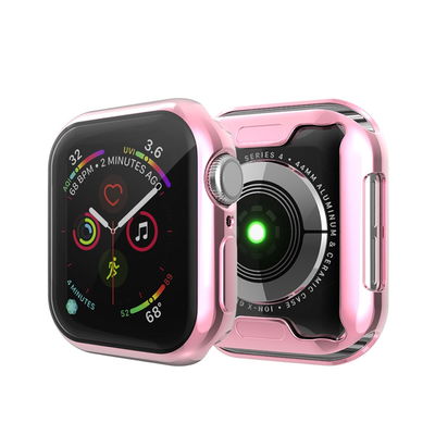 Protezione subtel TPU per Apple Watch SE / 6 / 5 / 4 - 44mm custodia integrale assorbi-urti per smartwatch, guscio rosa cover protettiva per dispaly