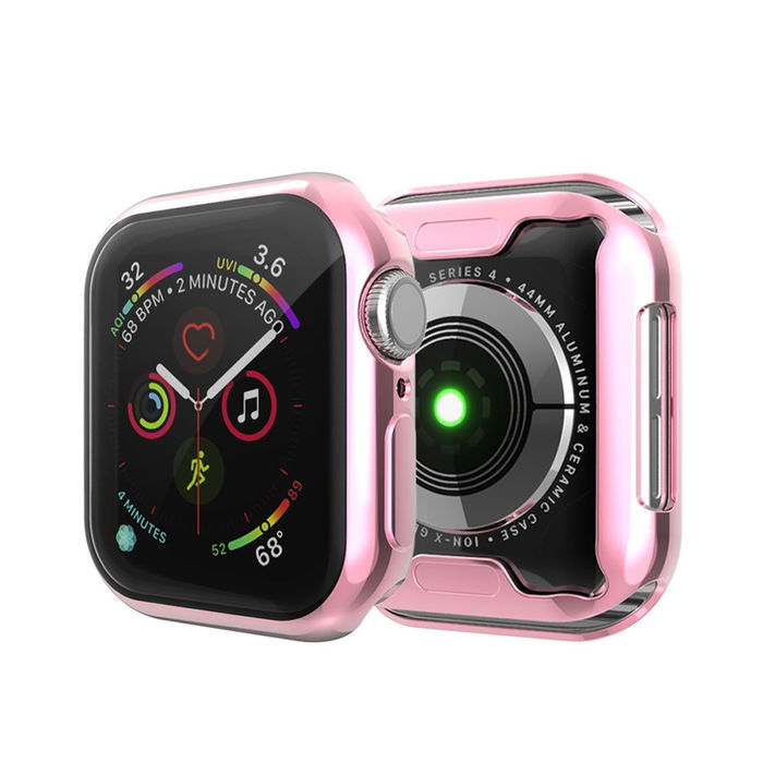 Protezione subtel TPU per Apple Watch SE / 6 / 5 / 4 - 40mm custodia integrale assorbi-urti per smartwatch, guscio rosa cover protettiva per dispaly