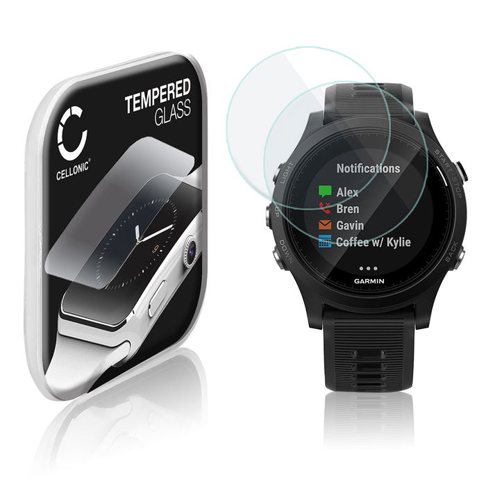 2x Garmin Forerunner 935 Vetro protettivo 9H, vetrino temperato 2.5D marca CELLONIC