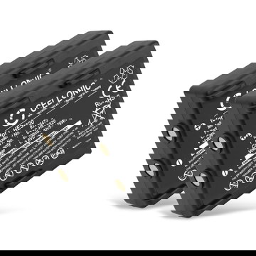 2x Batterie HE520, HT-02, FBH900, 68300530 pour télécommande Hetronic Nova, Ergo, FBH300 600mAh