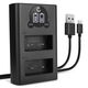 Caricabatterie Doppio + Cavo USB
