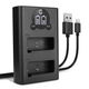 Caricabatterie Doppio + Cavo USB