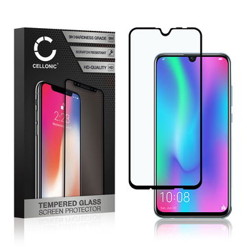 Vetro temperato CELLONIC per Honor 10 Lite, screen protector (3D Case-friendly 9H 0,33mm Full Glue) nero Pellicola salva schermo per telefono cellulare smartphone