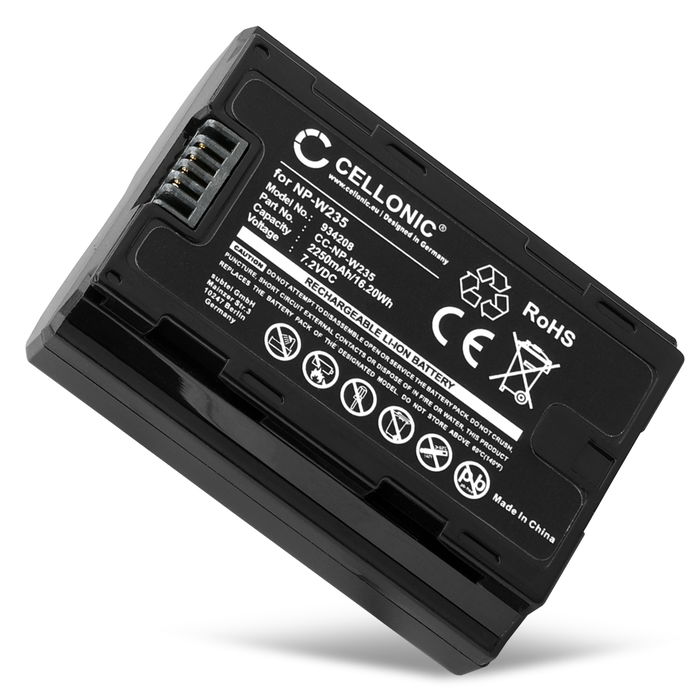 Fuji NP-W235 Akku 2250mAh Ersatzakku Batterie von subtel