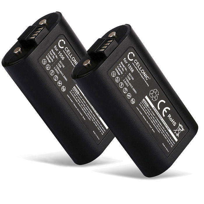 2x Microsoft Xbox One Controller Akku 1100mAh Ersatzakku Batterie von CELLONIC