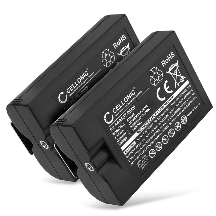 2x Ring Stick Up Cam Pro Battery Batterie 6400mAh de Cellonic