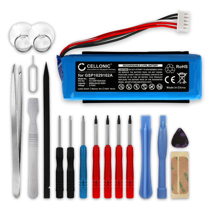 JBL GSP1029102A Batterie + kit d'outils 6000mAh de CELLONIC