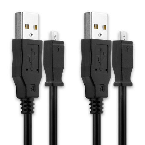 2x Câble U-8 8 Pin / USB A 1.5m subtel Kodak Easyshare C613, C713, C813, C310, C330, M341, Z1012 IS, Z710, Z740 U-8