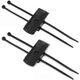 2x Bracket Black