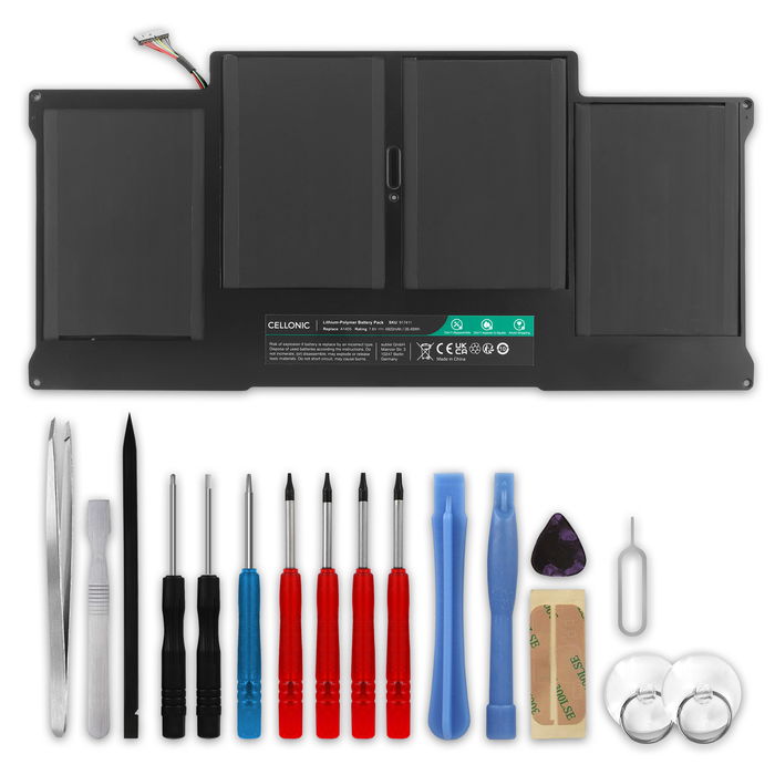 Apple MacBook Air 13 - A1466 - Mid-2017 Batterie + kit d'outils 4800mAh de subtel