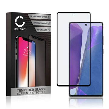 CELLONIC Display Schutzglas kompatibel mit Samsung Galaxy Note 20 Handyglas - 3D Full Cover 9H 0,33mm Full Glue schwarz - Handy Schutzfolie Displayschutz Glas Folie, Screen Protector Glass