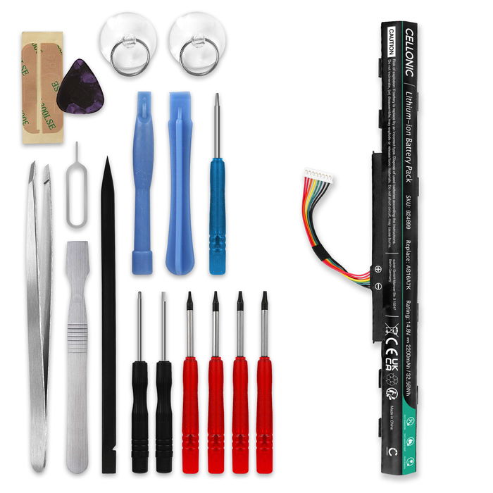 Acer Aspire E5-774G Batterie + kit d'outils 2200mAh de subtel