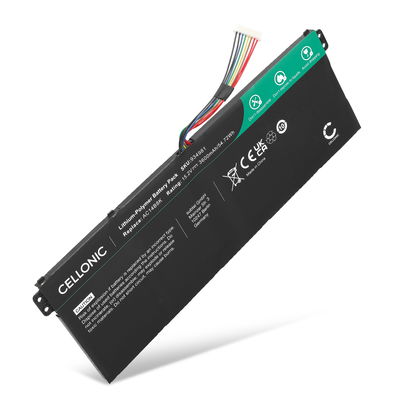 Batterie pour Acer Nitro 5 AN515, Aspire 5 A515, A517, Swift 3 SF314, Predator Helios 300, AC14B8K, AC14B18J 15.2V 3600mAh de CELLONIC