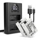 2x Batteria 1020mAh + Caricabatterie Doppio