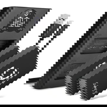 2x Kamera Akku für FujiFilm X-T3 X-T30 X-T20 X-T2 X-T100 X-T10 X-T1 Fuji X100f X-Pro3 X-Pro2 X-E3 X-M1 X-H1 X-A2 - NP-W126S NP-W126 Ersatzakku 1140mAh + Dual Ladegerät BC-W126 Ladekabel, Batterie