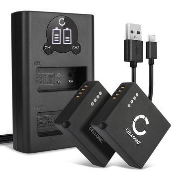 2x Batterie BP-DC15 BP-DC15-E BP-DC15-TK BP-DC15-U 730mAh + Chargeur Double BC-DC15 BC-DC15-E pour Leica D-LUX Typ 109, Leica D-LUX 7