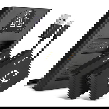 2x Kamera Akku für Panasonic GX9 GX7 GX80 LX100 II Lumix GX80 TZ81 TZ80 TZ90 TZ95 TZ100 TZ202 DC-GX9 GF3, DMW-BLG10 - DMW-BLG10 DMW-BLE9PP Ersatzakku 730mAh + Dual Ladegerät DE-A98A Ladekabel, Batterie