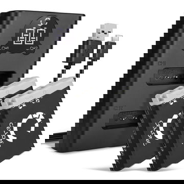 2x Batterie di ricambio per Canon PowerShot G7X, G7 X Mark II, G5 X, SX740 HS, SX620 HS, SX730 HS, NB13L - NB-13L 1010mAh + Caricabatteria USB doppio CB-2LHE