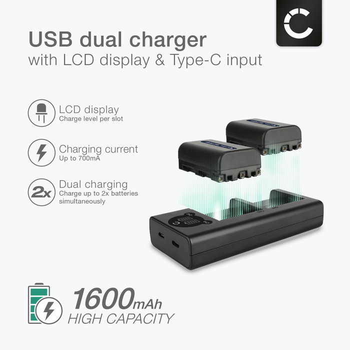 3Pcs 3000mAh NP-FH70 NP FH70 Batterie + LCD USB Chargeur pour Sony DCR