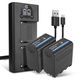 2x 10200mAh 7.4V + Chargeur Double