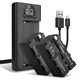 2x Batteria 4400mAh + Caricabatterie Doppio
