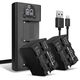 2x Batteria 6600mAh + Caricabatterie Doppio