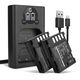 2x Batteria 2000mAh + Caricabatterie Doppio