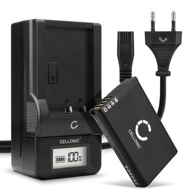 Batteria di ricambio 361-00053-04, 010-11654-03 361-00053-00 per Garmin garmin atemos 100 garmin virb elite garmin montana 600 capacità 2200mAh + Caricabatteria con schermino LCD per visualizzare lo stato di ricarica