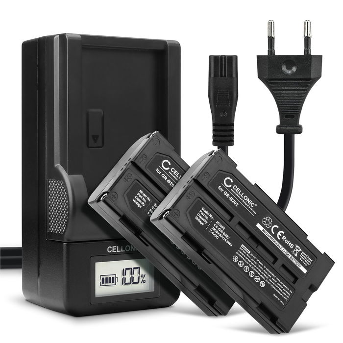 2x Batteria per Hitachi VM-BPL13 Accu 2000mAh Batteria ricambio + Caricabatteria