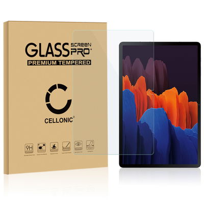 CELLONIC Display Schutzglas kompatibel mit Samsung Galaxy Tab S7 (SM-T870 / SM-T875) Tabletglas - 2.5D 9H 0,33mm Full Glue Transparent - Tablet Schutzfolie Displayschutz Glas Folie, Screen Protector Glass