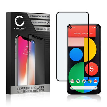 Protection d'écran en verre pour smartphone Google Pixel 5 (3D Case-friendly, haute résistance 9H, 0,33mm, Full Glue)
