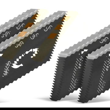 2x Batteria D-LI95 per fotocamera Pentax Optio E85 / Optio M85 Affidabile ricambio da 700mAh, marca CELLONIC