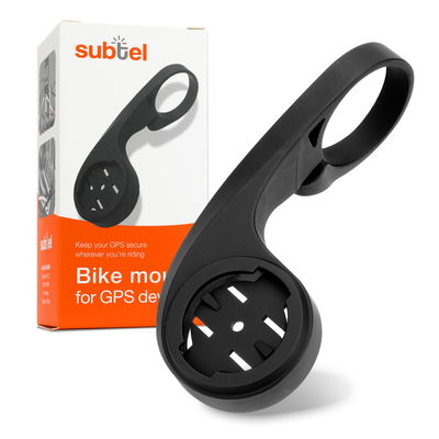 Supporto per manubrio da bicicletta subtel compatibile con Mio Cyclo 100 105 200 205 HC 210 215 215 HC 300 fissaggio su manubrio, nero, staffa frontale