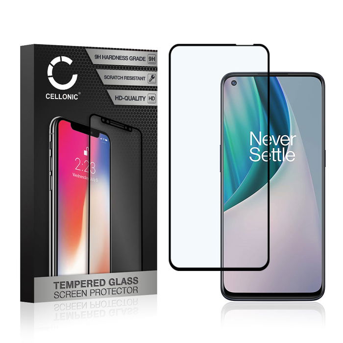 OnePlus Nord N10 5G Protecteur d'écran 9H en verre trempé 3D Full Cover de CELLONIC