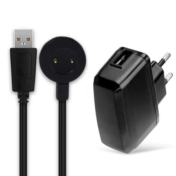 Caricabatteria + Cavo USB per Huawei Watch GT2e / GT2 / GT / Honor Magic Watch 2, 5W 4.74A Caricatore con spina europea