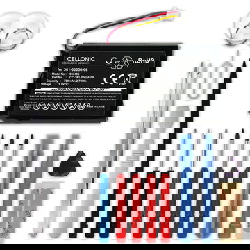 Batteria per Garmin DriveSmart 5 55 65 Dash Cam 35 - 361-00056-08 750mAh + Set di strumento, batteria di ricambio