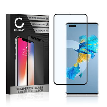 Vetro temperato CELLONIC per Huawei Mate 40 Pro, screen protector (3D Full Cover 9H 0,33mm Full Glue) nero Pellicola salva schermo per telefono cellulare smartphone
