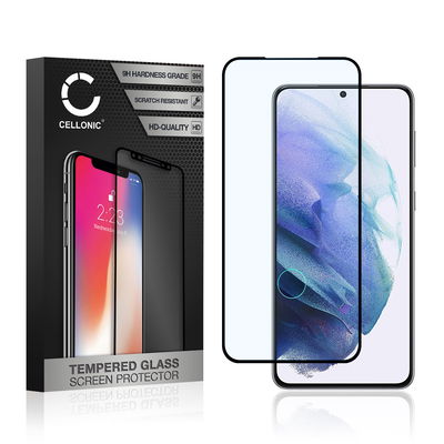 Protection d'écran en verre pour smartphone Samsung Galaxy S21 Plus (SM-G996) (3D Full Cover, haute résistance 9H, 0,33mm, Full Glue)