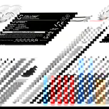 Batteria SP86R subtel per Sony PS Vita 2007 / PCH-2007 / PSV2000 Ricambio da 2100mAh + Set di strumento per console giochi controller palmari