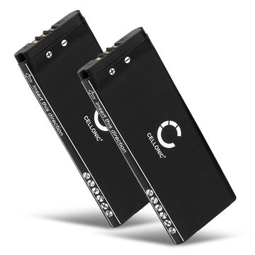 2x Batteria UTL-001, UTL-003 CELLONIC per Nintendo DSi XL Ricambio da 900mAh per console giochi controller palmari