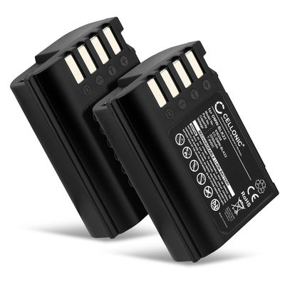 2x Batterie pour Panasonic Lumix G9 GH5 II GH5S GH6 S5 S5K DMW-BLK22 2250mAh de CELLONIC