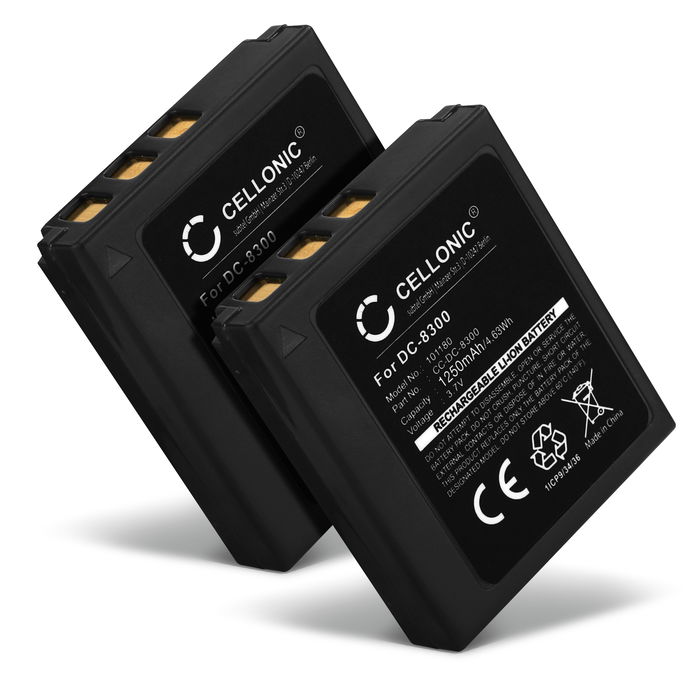 2x Akku für Traveler DC-8300 Batterie