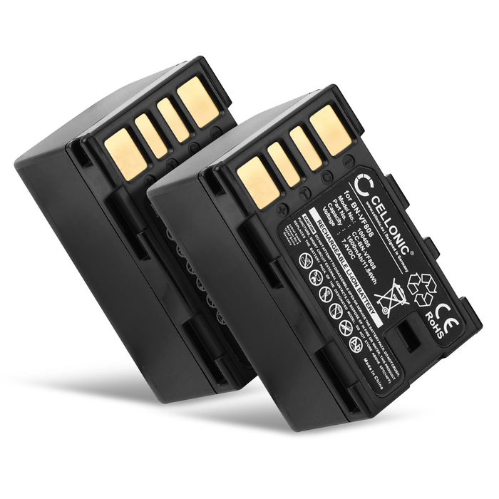 2x Akku für JVC BN-VF815U Batterie