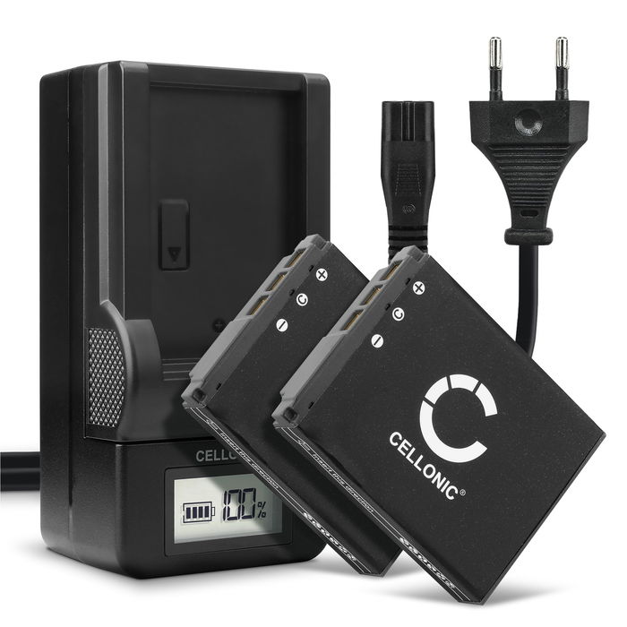 2x Akku für Sony Cyber-shot DSC-P200 Batterie