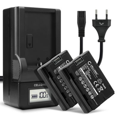 2x Batteria NP-W235 per fotocamera FujiFilm X-T4 / GFX 50S II / GFX100S / X-H2S Affidabile ricambio da 2250mAh, marca subtel + Caricabatteria