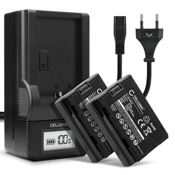 2x Batterie 2250mAh pour appareil photo FujiFilm Fuji X-T4 - Remplacement modèle NP-W235 + Chargeur NP W235