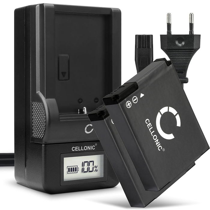 2x AHDBT-002 AHDBT-001 ABPAK-0014 Camera Battery + Charger Set for GoPro HD Hero 2, HD Hero, Hero 1100mAh Replacement Battery LCD Smart Charger