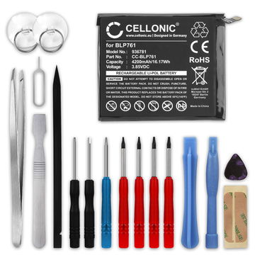 CELLONIC Phone Battery Replacement for OnePlus 8 + 17-Tool Phone Repair Kit - BLP761 4200mAh